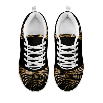 Halftone Dot Sun Print White Sneakers