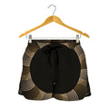 Halftone Dot Sun Print Women's Shorts
