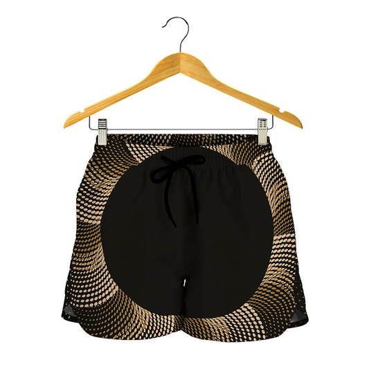 Halftone Dot Sun Print Women's Shorts