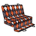 Halloween Argyle Pattern Print Pet Car Back Seat Cover