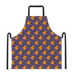 Halloween Bat And Moon Pattern Print Apron