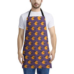 Halloween Bat And Moon Pattern Print Apron
