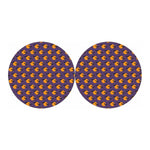 Halloween Bat And Moon Pattern Print Car Coasters