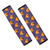 Halloween Bat And Moon Pattern Print Car Seat Belt Covers