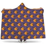 Halloween Bat And Moon Pattern Print Hooded Blanket