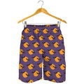 Halloween Bat And Moon Pattern Print Men's Shorts
