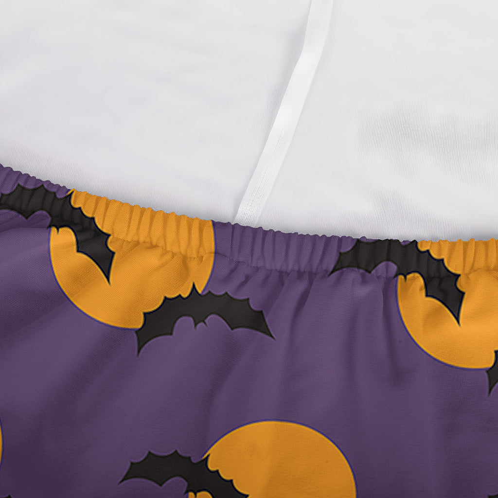 Halloween Bat And Moon Pattern Print Sofa Cover