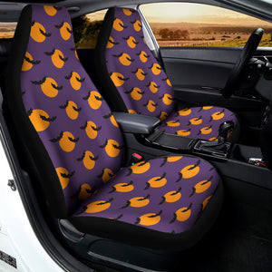 Halloween Bat And Moon Pattern Print Universal Fit Car Seat Covers