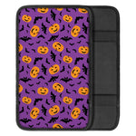 Halloween Bat And Pumpkin Pattern Print Car Center Console Cover