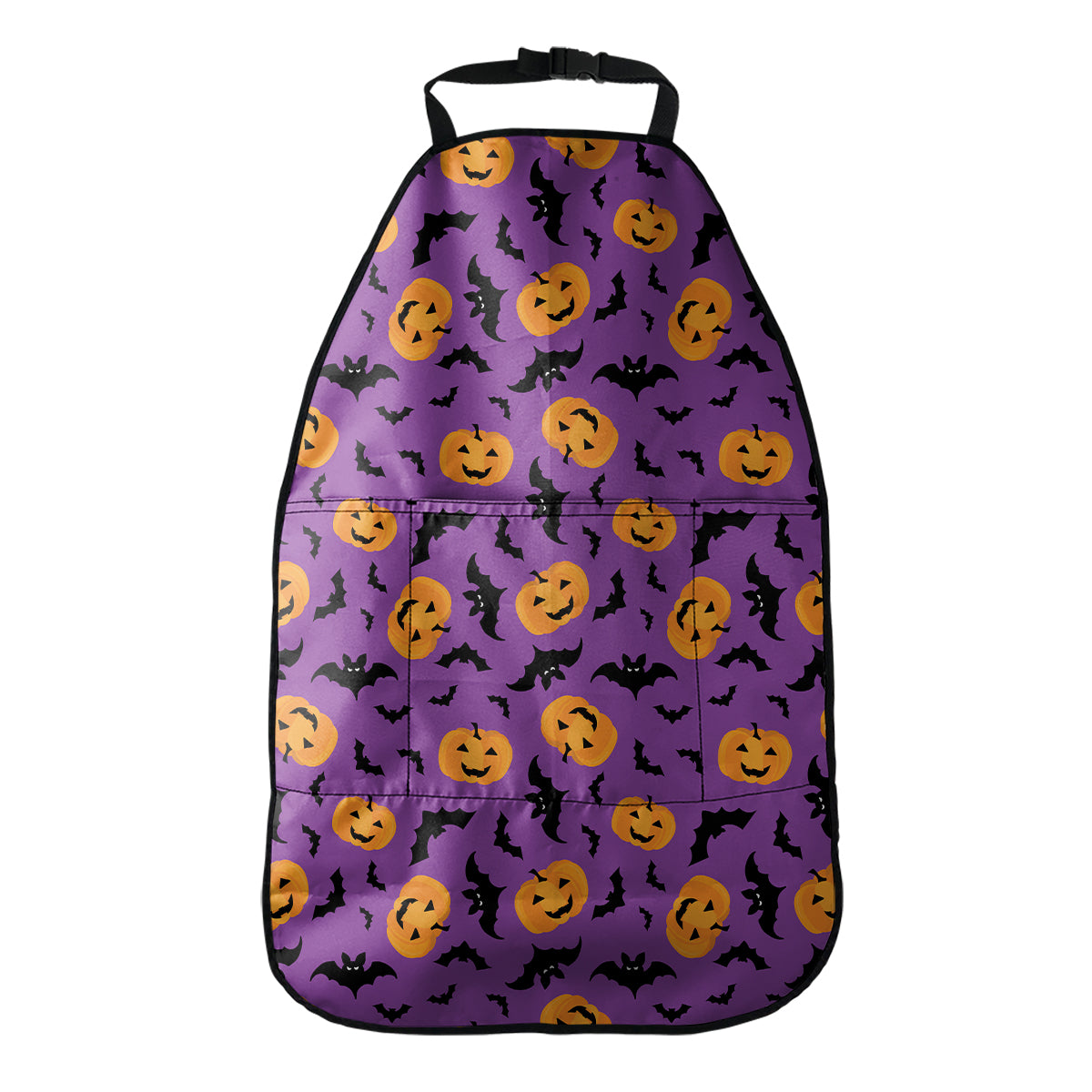 Halloween Bat And Pumpkin Pattern Print Car Seat Organizers