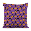 Halloween Bat And Pumpkin Pattern Print Pillow Cover