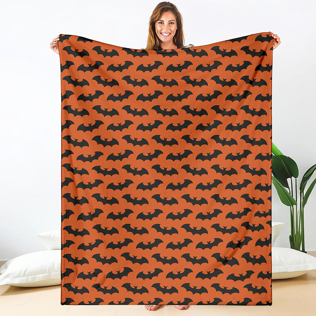Halloween Bat Pattern Print Blanket