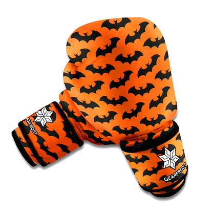 Halloween Bat Pattern Print Boxing Gloves