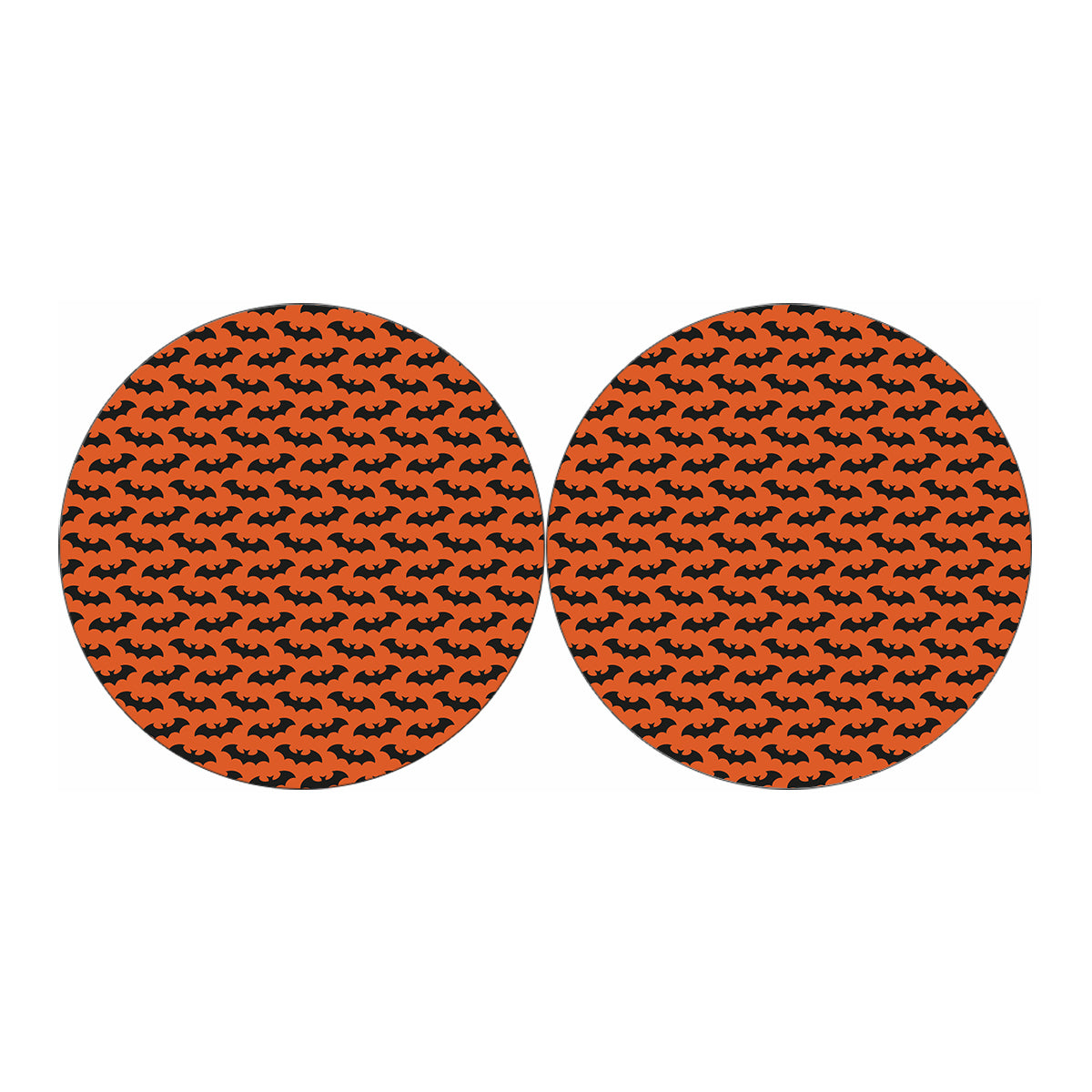 Halloween Bat Pattern Print Car Coasters