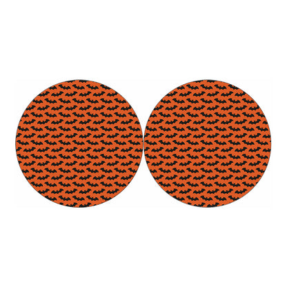 Halloween Bat Pattern Print Car Coasters