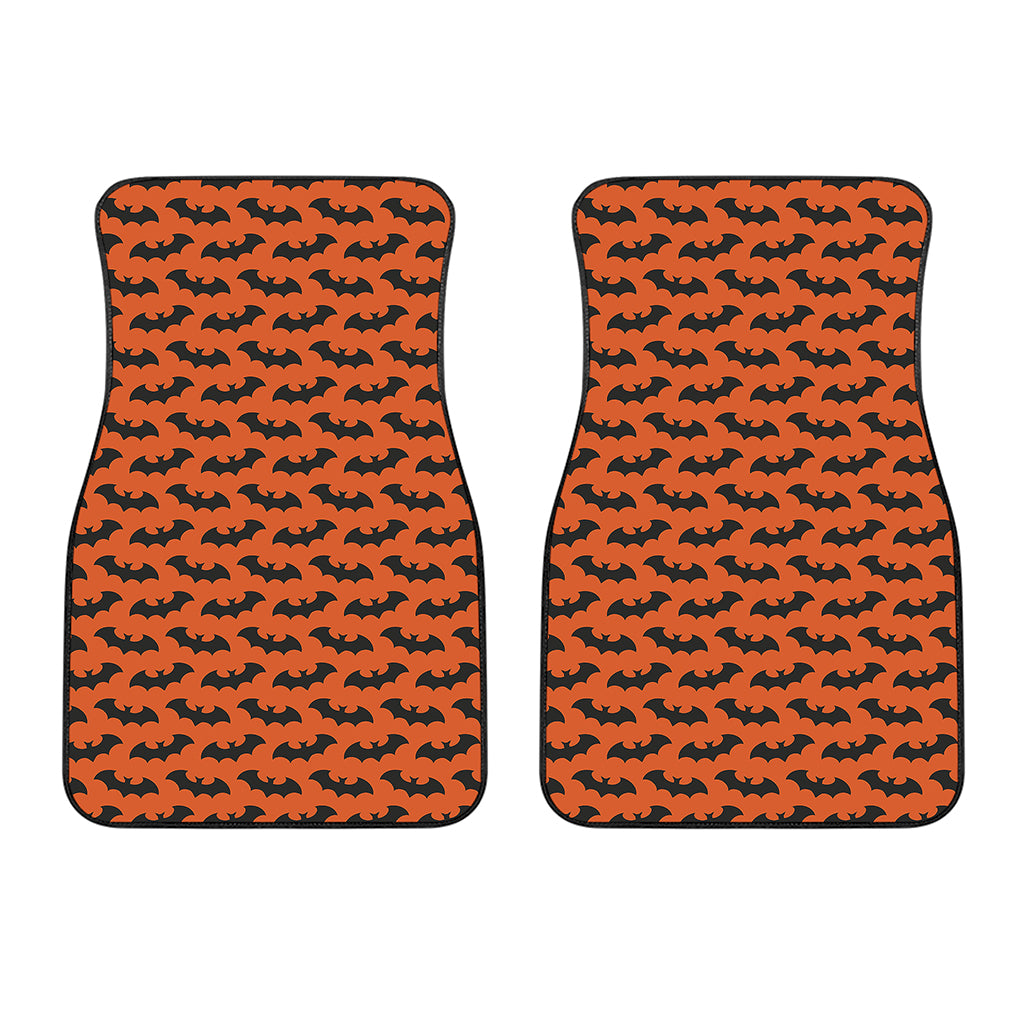 Halloween Bat Pattern Print Front Car Floor Mats