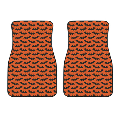 Halloween Bat Pattern Print Front Car Floor Mats