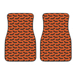 Halloween Bat Pattern Print Front Car Floor Mats
