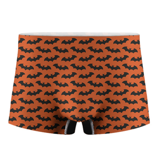 Halloween Bat Pattern Print Men's Boxer Briefs