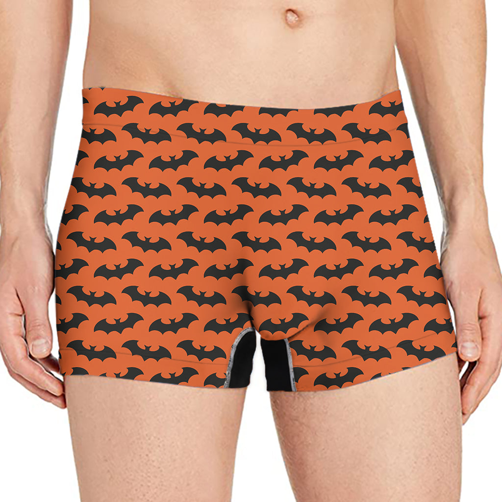 Halloween Bat Pattern Print Men's Boxer Briefs