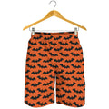Halloween Bat Pattern Print Men's Shorts