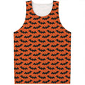 Halloween Bat Pattern Print Men's Tank Top