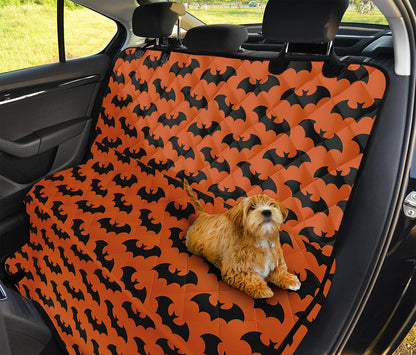 Halloween Bat Pattern Print Pet Car Back Seat Cover