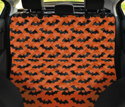 Halloween Bat Pattern Print Pet Car Back Seat Cover