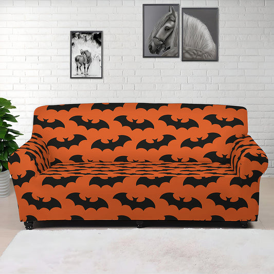 Halloween Bat Pattern Print Sofa Cover