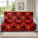 Halloween Black Cat Pattern Print Futon Protector