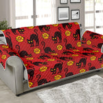 Halloween Black Cat Pattern Print Sofa Protector