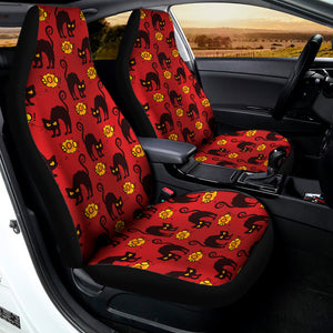 Halloween Black Cat Pattern Print Universal Fit Car Seat Covers