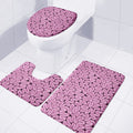 Halloween Brain Print 3 Piece Bath Mat Set