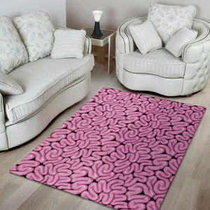 Halloween Brain Print Area Rug