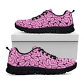 Halloween Brain Print Black Running Shoes
