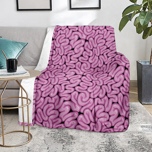 Halloween Brain Print Blanket