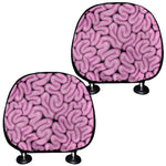 Halloween Brain Print Car Headrest Covers