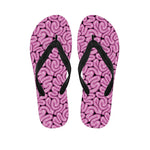 Halloween Brain Print Flip Flops