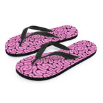 Halloween Brain Print Flip Flops