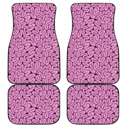 Halloween Brain Print Front and Back Car Floor Mats