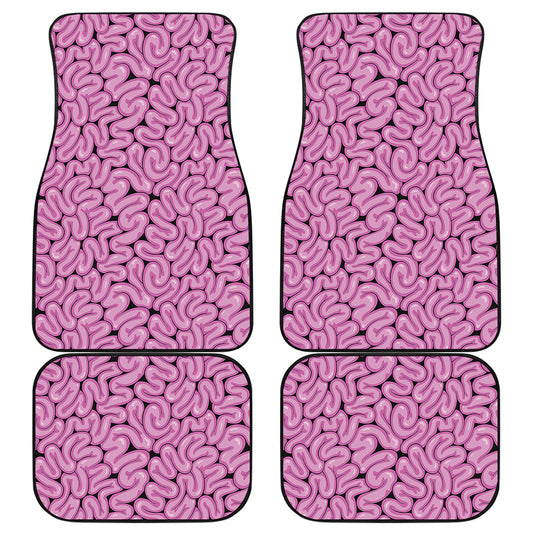 Halloween Brain Print Front and Back Car Floor Mats
