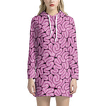 Halloween Brain Print Hoodie Dress