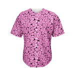 Halloween Brain Print Men's Baseball Jersey