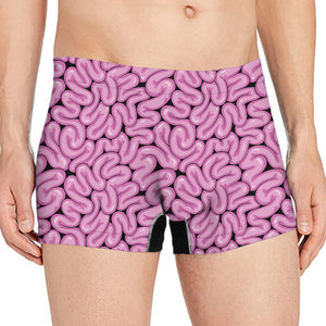 Halloween Brain Print Men's Boxer Briefs