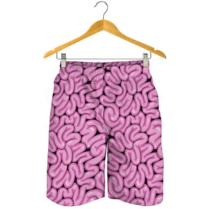 Halloween Brain Print Men's Shorts