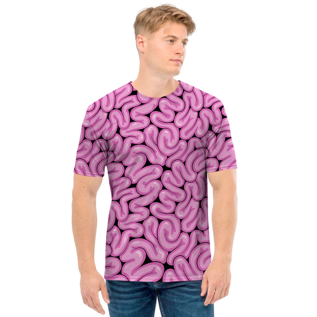 Halloween Brain Print Men's T-Shirt