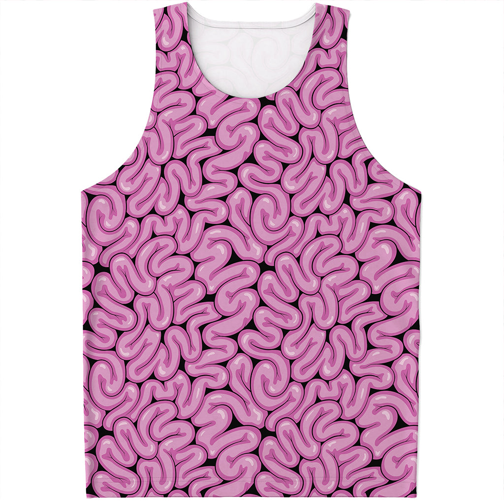 Halloween Brain Print Men's Tank Top