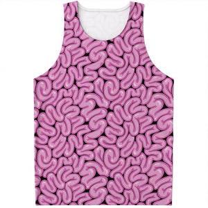 Halloween Brain Print Men's Tank Top