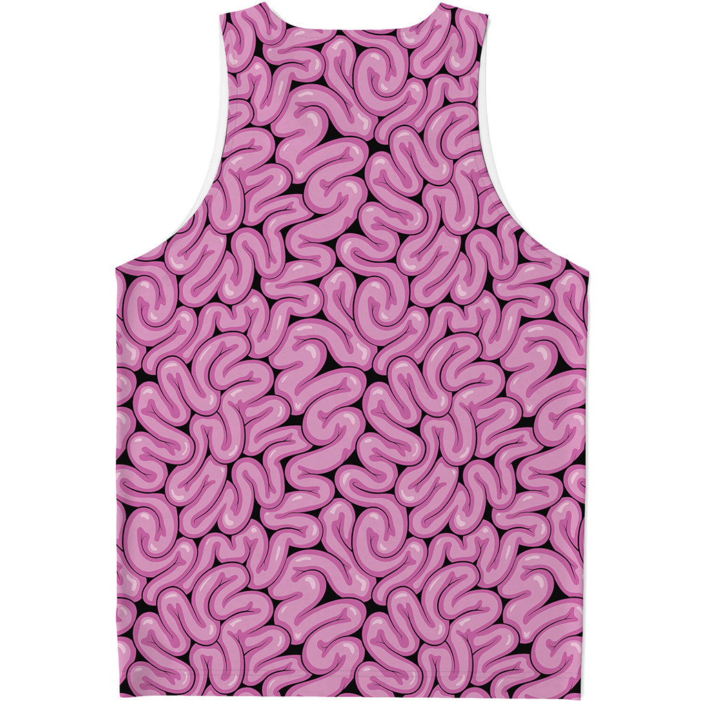 Halloween Brain Print Men's Tank Top