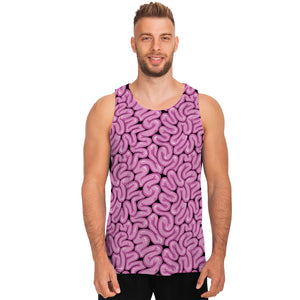 Halloween Brain Print Men's Tank Top